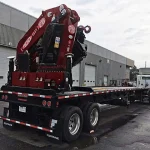 NEW PM 100024 KNUCKLE BOOM REAR MTD ON NEW 42′ TRAILER