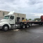NEW PM 100024 KNUCKLE BOOM REAR MTD ON NEW 42′ TRAILER 4