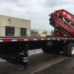 NEW PM 100024 KNUCKLE BOOM REAR MTD ON NEW 42′ TRAILER 5