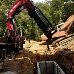 NEW PM 100024 KNUCKLE BOOM REAR MTD ON NEW 42′ TRAILER 9