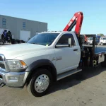 PM 6023 KNUCKLE BOOM ON DODGE 5500 SINGLE AXLE CHASSIS