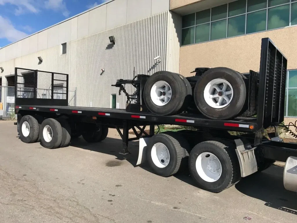USED 28′ 4 AXLE TANDEM TRAILER REMOVABLE TANDEM DOLLY CONVERTER